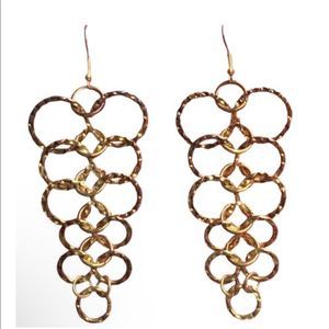 Vintage 80s Goldtone Dangle Earrings